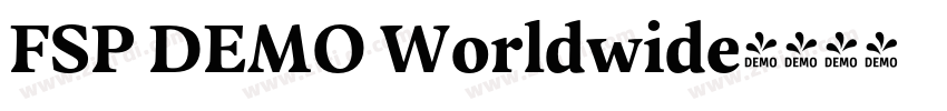 FSP DEMO Worldwide字体转换 FSP DEMO Worldwide字体转换